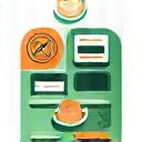 다양한 생산성 도구와 기법을 상징하는 추상적인 아이콘 모음